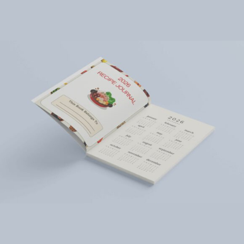 2026 Recipe Journal | Canva Editable Template for Meal Planning & Family Recipes