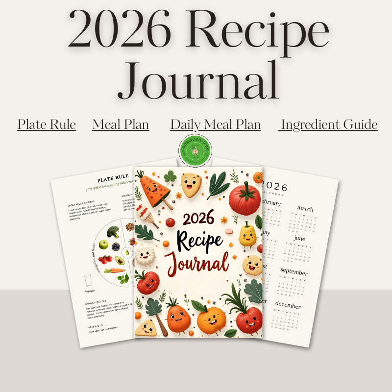 2026 Recipe Journal | Canva Editable Template for Meal Planning & Family Recipes