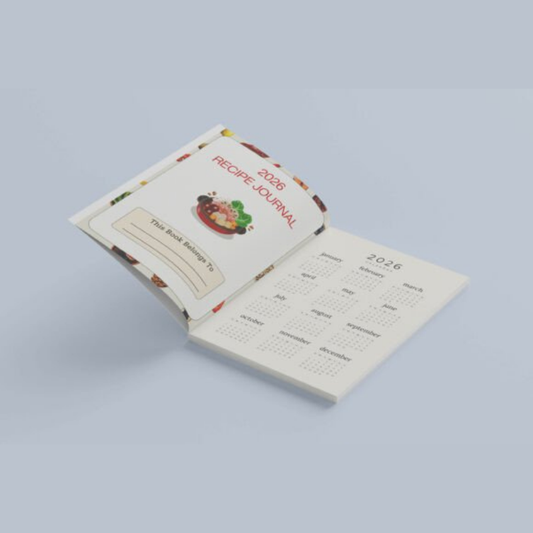 2026 Recipe Journal | Canva Editable Template for Meal Planning & Family Recipes