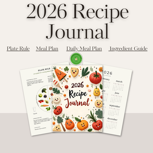 2026 Recipe Journal | Canva Editable Template for Meal Planning & Family Recipes